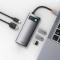 BASEUS Baseus 5in1 Multifunktionell HUB USB-C 100 W - Grå