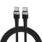 Wozinsky Wozinsky USB-C till USB-C kabel PD 65W 1m - Svart