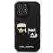 UTGATT1 Karl Lagerfeld iPhone 13/13 Pro Skal Karl & Choupette Ikonik 3D - Svart