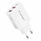 Wozinsky Wozinsky Väggladdare 30W USB-C/2 x USB-A - Vit