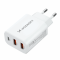 Wozinsky Wozinsky Väggladdare 30W USB-C/2 x USB-A - Vit