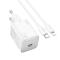 Hoco Hoco Väggladdare 20W Type C + Kable USB-C till Lightning Kabel 1m - Vit