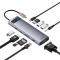 BASEUS Baseus 11in1 HUB USB-C Till USB-C / 3x USB-A 3.0 - Grå