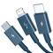 BASEUS Baseus 3in1 USB-A till USB-C Lightning microUSB kabel 1.5m