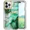 OEM iPhone 14 Pro Skal 360 Marble - Grön