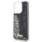 Guess Guess Mobilskal till iPhone 14 Pro Max Liquid Glitter Marble - Svart