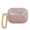 Guess Guess Saffiano Script Metal Collection Skal AirPods Pro - Rosa