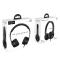 Hoco HOCO headphones W21 Graceful charm wire control Svart
