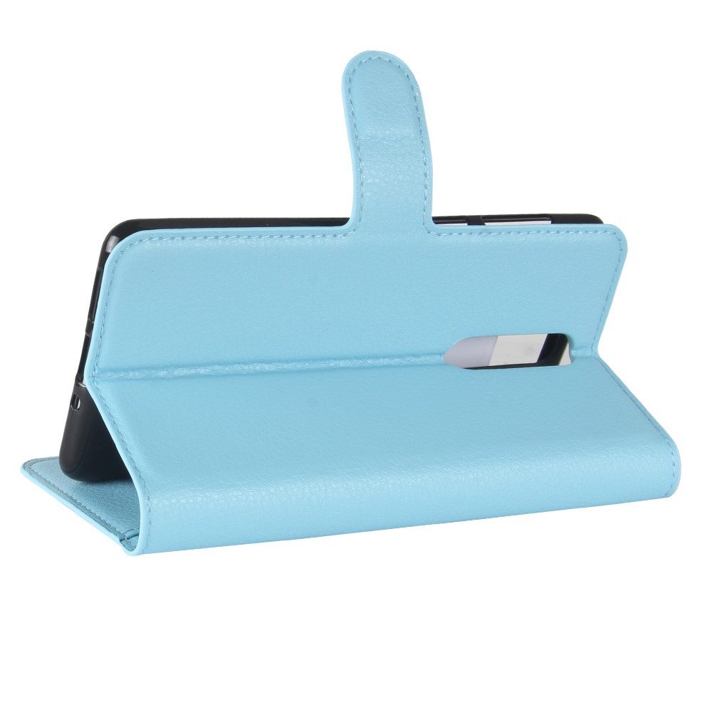 OEM Litchi Plånboksfodral till Nokia 8 - Blå