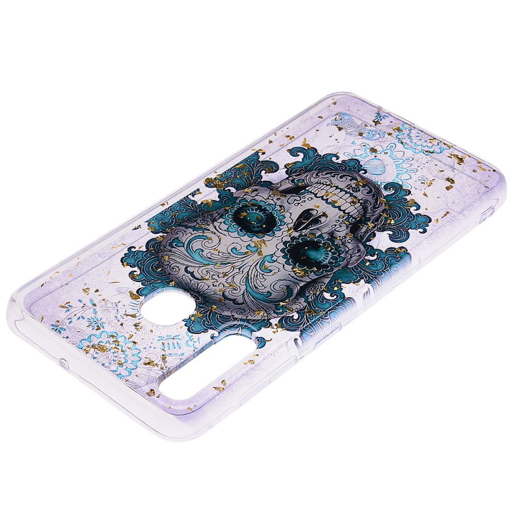 OEM Glitter Mobilskal till Samsung Galaxy A50 - Skull