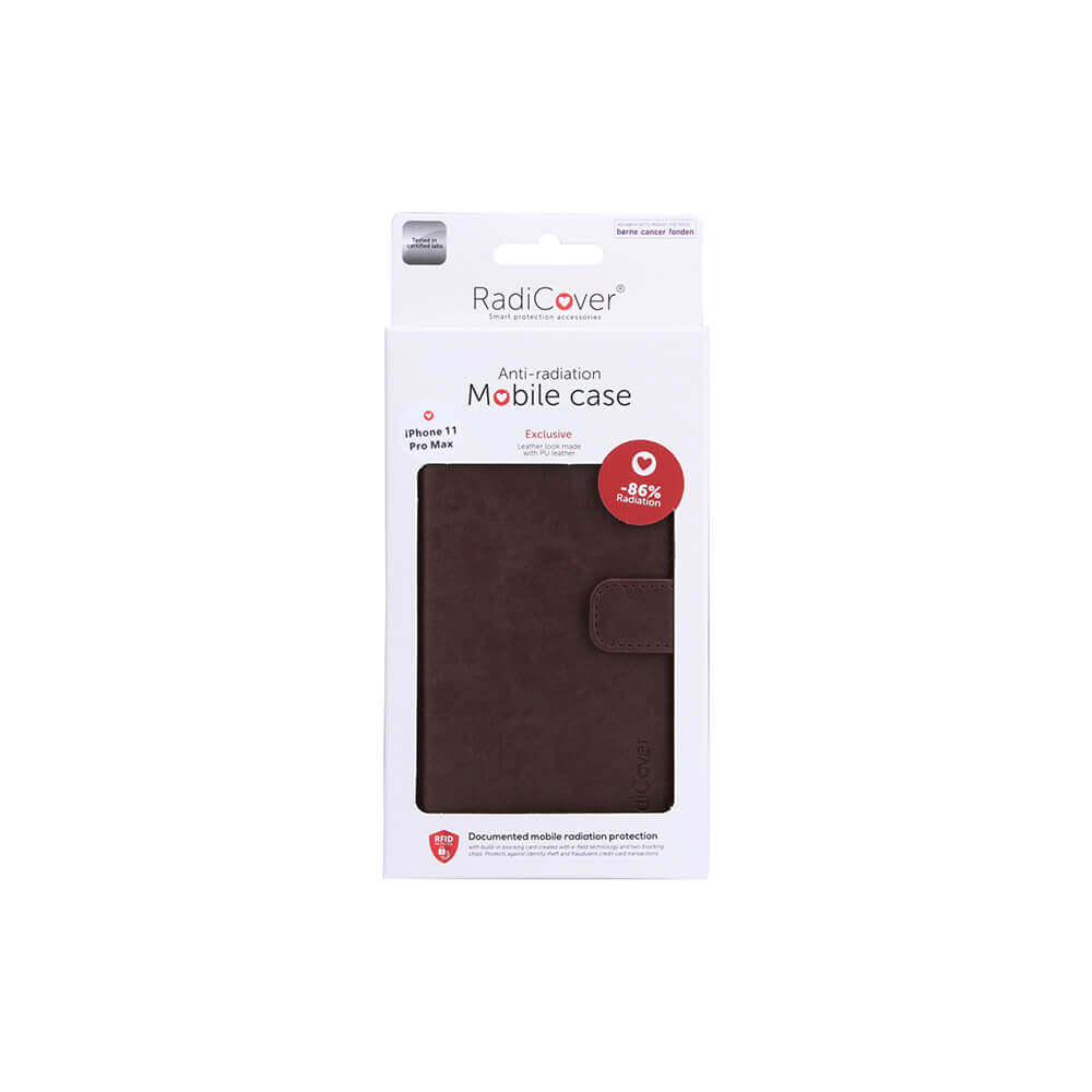Radicover RADICOVER Strålningsskydd Mobilfodral PU iPhone 11 Pro Max