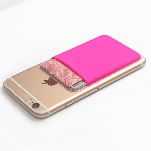 OEM Korthållare för smartphones med flärp - Rosa