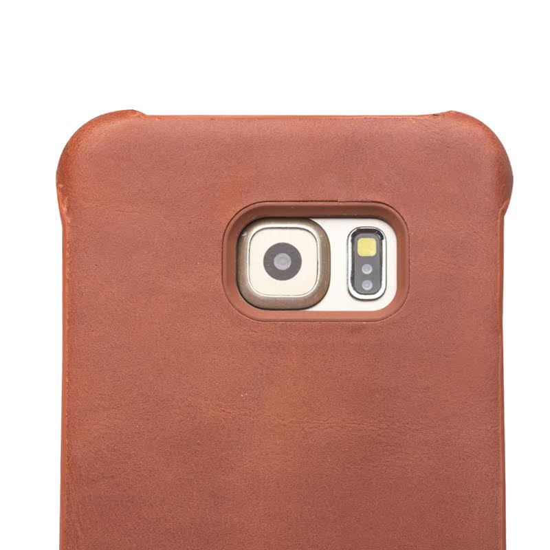 CoveredGear Boom Äkta Läder Skal Samsung S6 edge+ Brun
