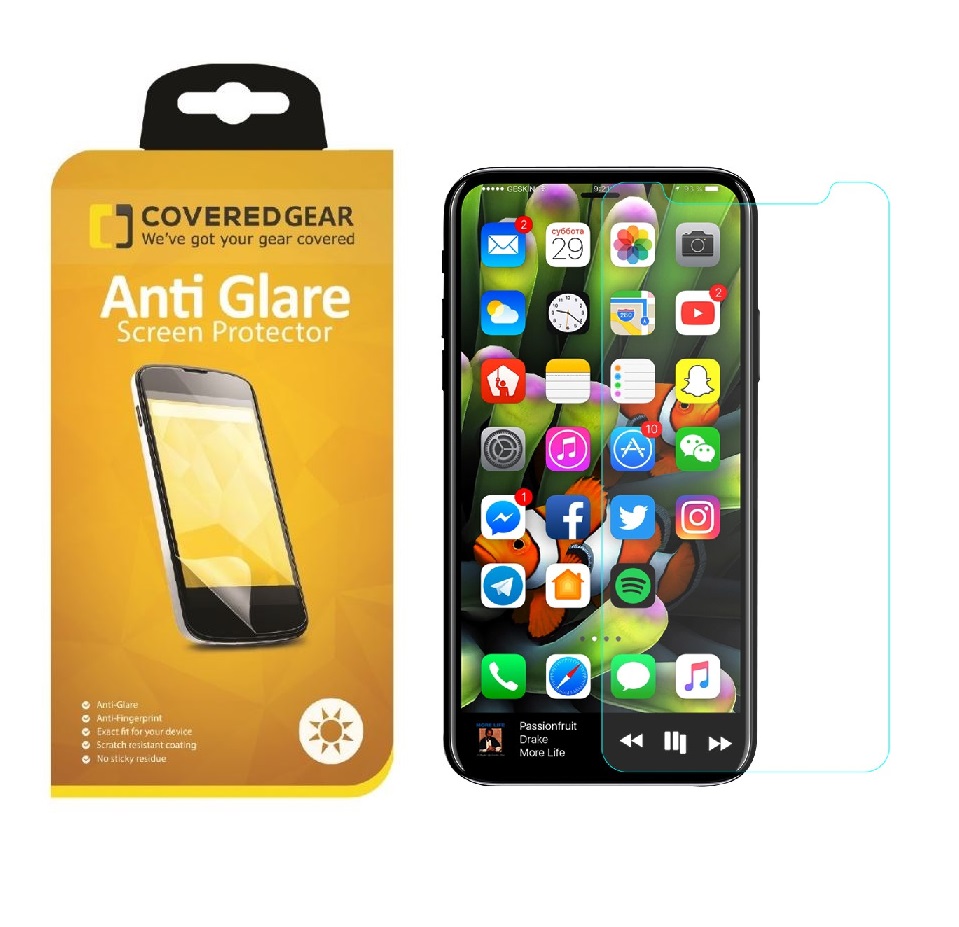 CoveredGear CoveredGear Anti-Glare skärmskydd film till iPhone X/Xs/11 Pro