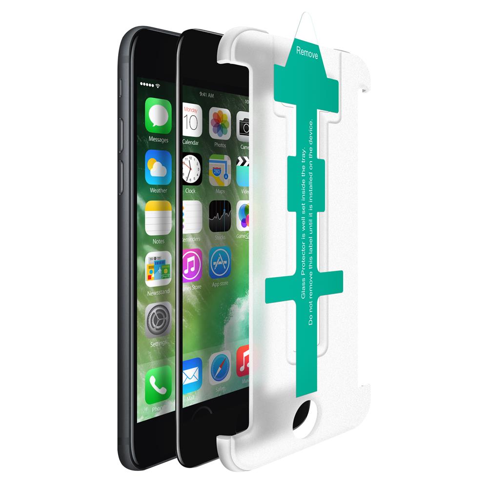CoveredGear CoveredGear Easy App Härdat Glas Skärmskydd till iPhone 6S/6 - Svart
