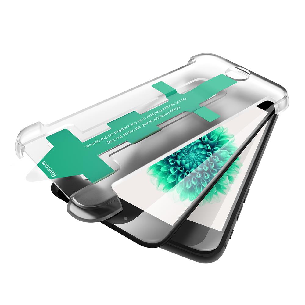 CoveredGear CoveredGear Easy App Härdat Glas Skärmskydd till iPhone 8 Plus / 7 Plus - Svart