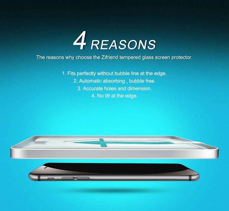 CoveredGear CoveredGear Easy App Härdat Glas Skärmskydd till iPhone 8 Plus / 7 Plus - Svart