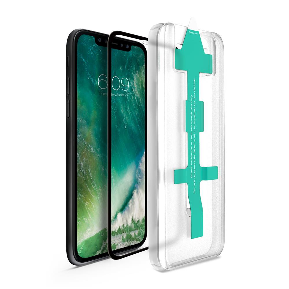 CoveredGear CoveredGear Easy App härdat glas till iPhone X/Xs - Svart