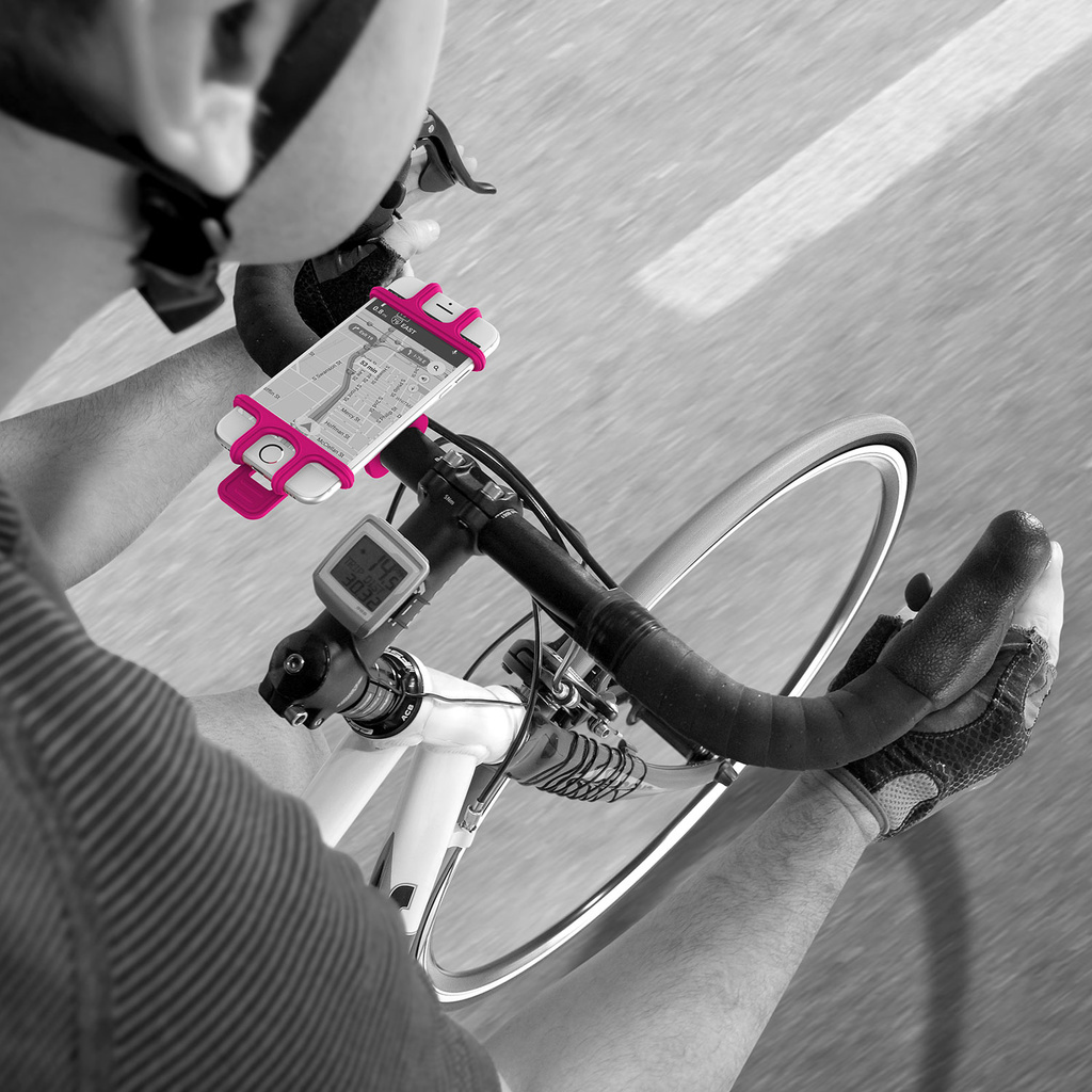 Celly Mobilhållare för cykel/ barnvagn/ golfvagn Rosa