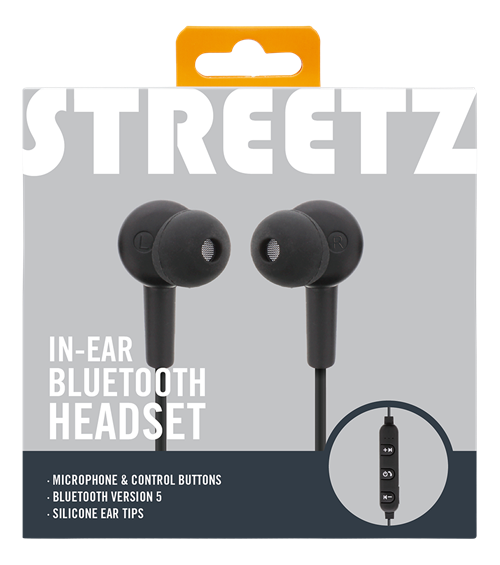 STREETZ STREETZ In-ear BT hörlurar med mikrofon och media/svarsknappar