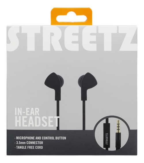 UTGATT STREETZ In-ear hörlurar med mikrofon, media/svarsknapp, 3.5 mm, trasselfri