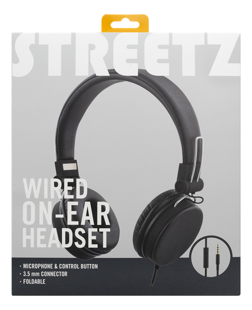 UTGATT1 STREETZ hörlurar med mikrofon hopfällbar 3.5 mm anslutning