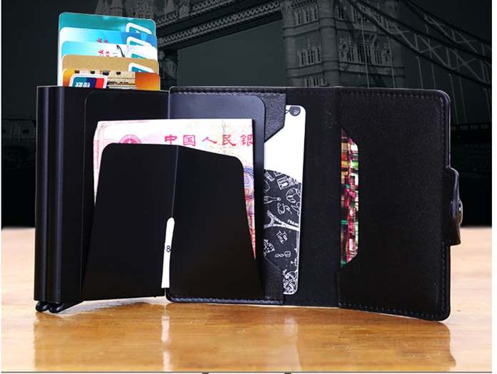 Mooltesaa Creative Läder Pop-up Korthållare - Brun