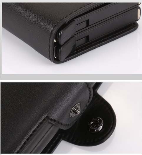 Mooltesaa Creative Läder Pop-up Korthållare - Brun