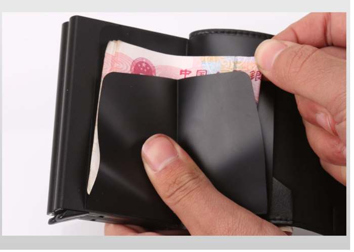 Mooltesaa Creative Läder Pop-up Korthållare - Brun