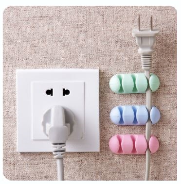 OEM 2 Pack - Självhäftande hållare för sladdar - Grön