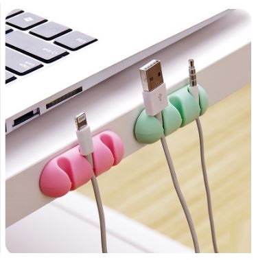 OEM 2 Pack - Självhäftande hållare för sladdar - Grön