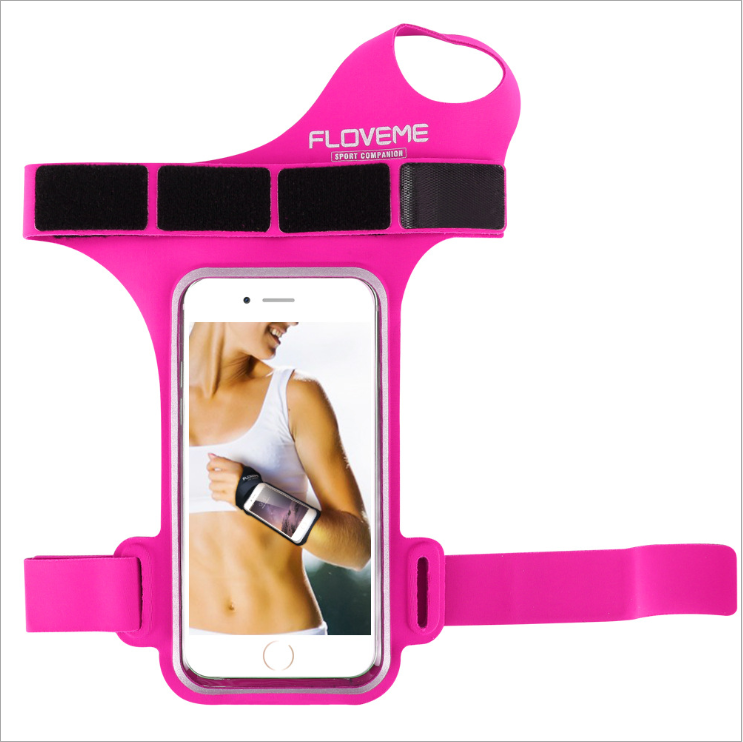 Floveme Floveme Universal Sportarmband för 5.5-tums Smartphones - Magenta