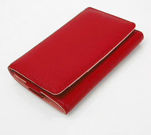 OEM Universal mobilplånbok i konstläder (Röd)