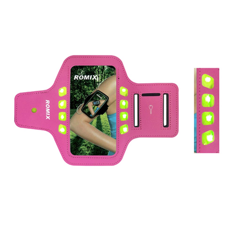 OEM Romix Universalt Sportarmband med reflexer upp till 4.7'' - Blå