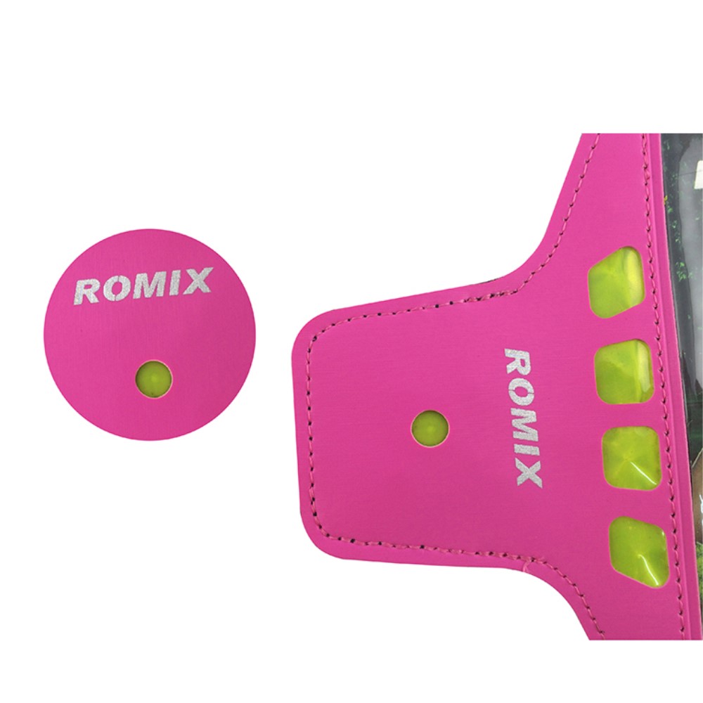 OEM Romix Universalt Sportarmband med reflexer upp till 4.7'' - Blå
