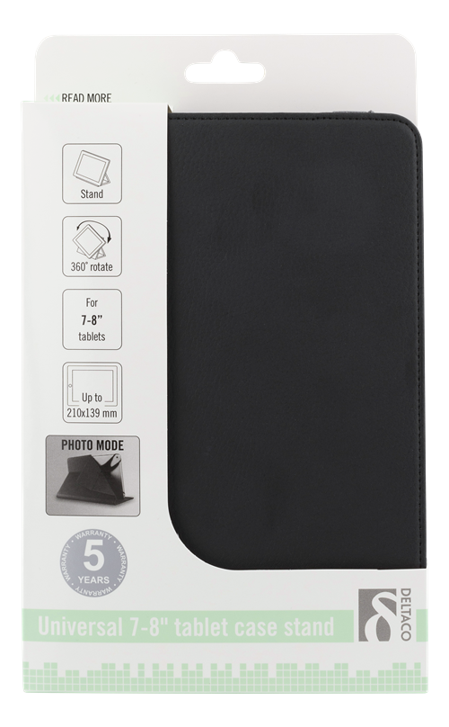 Deltaco DELTACO Universal tablet fodral 7/8
