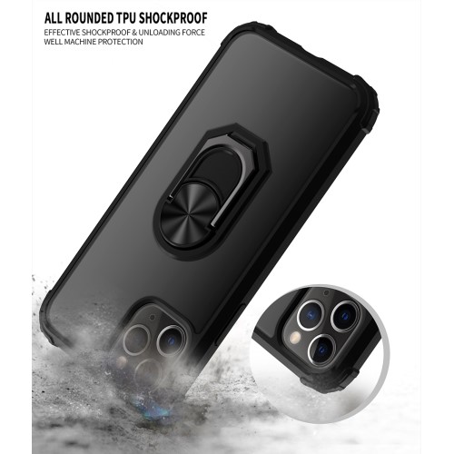 OEM Magnet Ring Flexicase Skal till iPhone 11 Pro Max - Svart