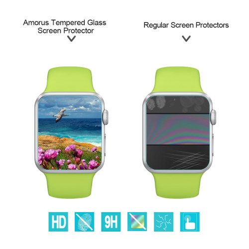 Amorus Amorus Härdat Glas Skärmskydd till Apple Watch 38mm