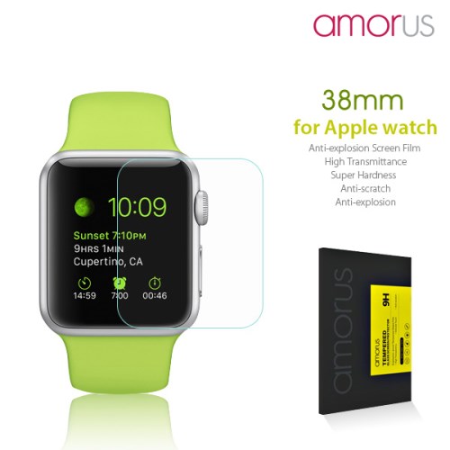 Amorus Amorus Härdat Glas Skärmskydd till Apple Watch 38mm