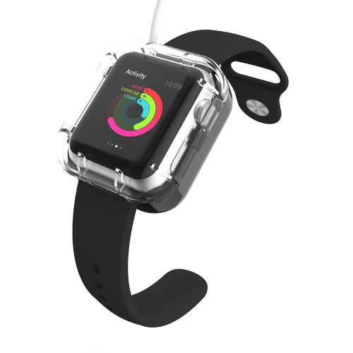 VCOER VCOER Skyddande laddningsskal till Apple Watch 38mm / 42mm - Svart