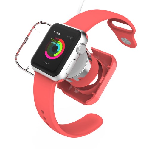 VCOER VCOER Skyddande laddningsskal till Apple Watch 38mm / 42mm - Röd