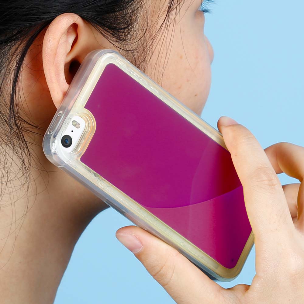 OEM Liquid Neon Sand skal till iPhone 5/5s/SE - Violet