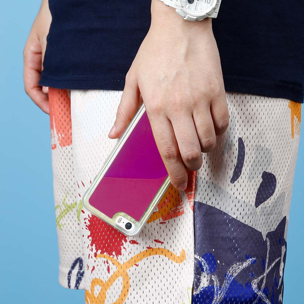 OEM Liquid Neon Sand skal till iPhone 5/5s/SE - Violet