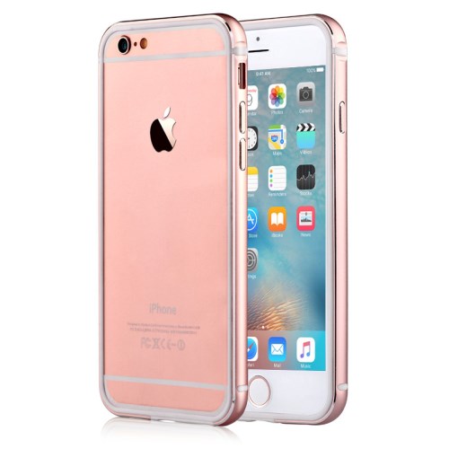 Comma COMMA Aluminium Bumper med TPU Skal till Apple iPhone 6(S) Plus - Rose Gold