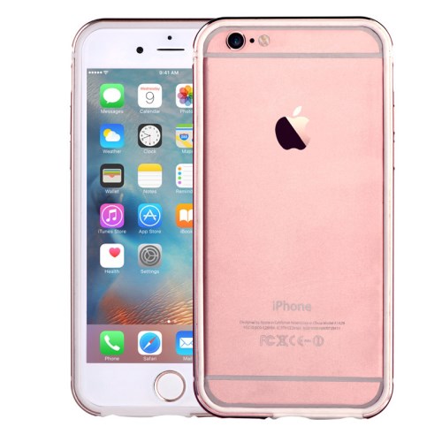 Comma COMMA Aluminium Bumper med TPU Skal till Apple iPhone 6(S) Plus - Rose Gold
