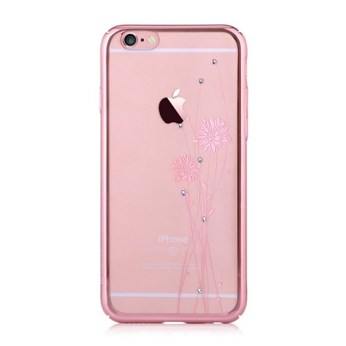 Comma Comma Skal med Swarovski-stenar till Apple iPhone 6(S) Plus - Rose Gold