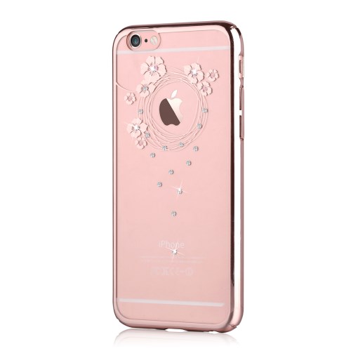 Devia Devia Skal med Swarovski-Stenar till Apple iPhone 6(S) Plus - Garland Rosegold