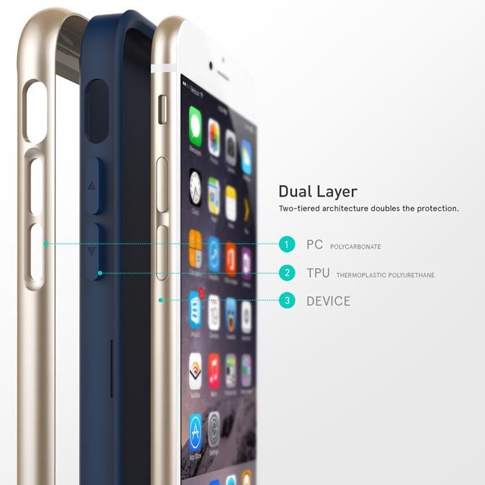 Caseology Caseology Envoy Skal till Apple iPhone 6(S) Plus - Blå