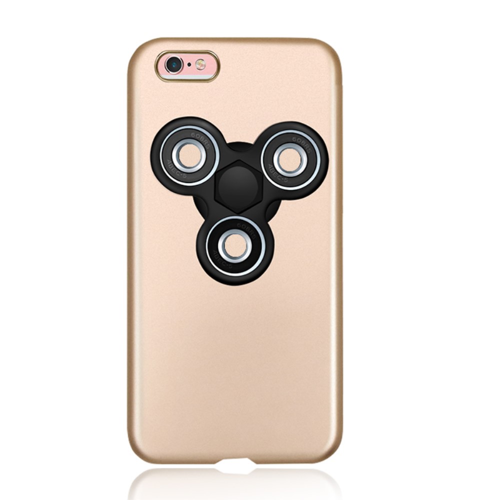 Fidget Spinner EDC Tri Fidget Spinner Skal till iPhone 6 (S) Plus - Gold