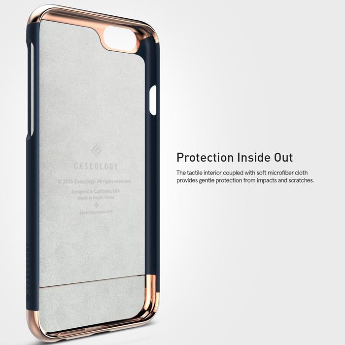 Caseology Caseology Savoy Skal till Apple iPhone 6(S) Plus (Blå - Rose Gold)